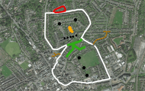 Christmas Snowman - Captured with Collector for ArcGIS
