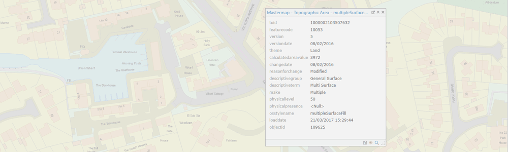 Map Data - Mastermap Topograpy Layer