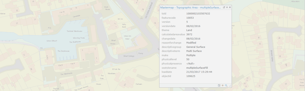 OS Mastermap Topography Data