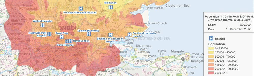 NHS Drive-time Analysis