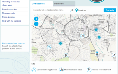 Severn Trent Water Incident Display and Reporting