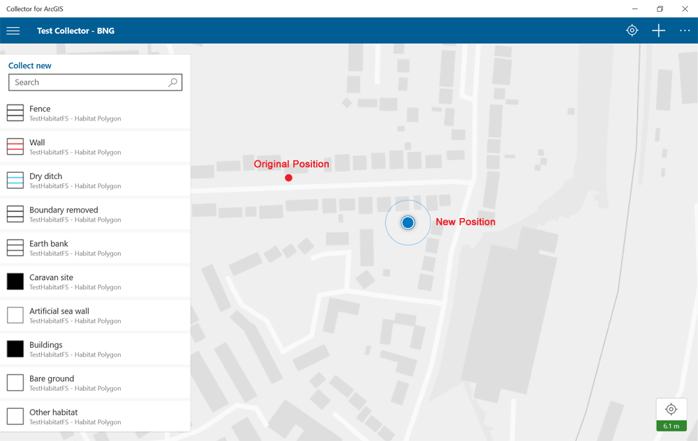 GPS position in Collector for ArcGIS using the new transformation