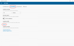 Collector for ArcGIS Location Settings